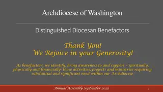 Archdiocese of Washington DDB Mission