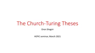 Church-Turing Theses Variants