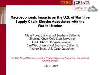 Macroeconomic Impacts on the U.S. of Maritime  Supply-Chain Shocks Associated with the                                 War in Ukraine