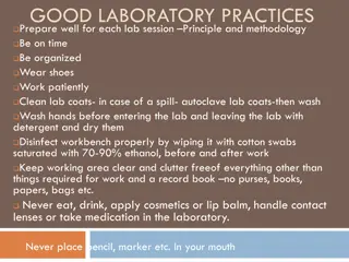 GOOD LABORATORY PRACTICES