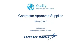 Contractor Approved Supplier