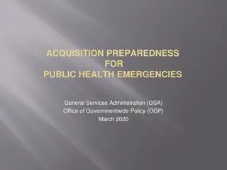 Contract Preparedness for Public Health Emergencies