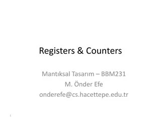 Registers and Counters in Digital Circuits