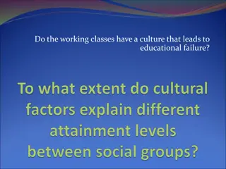 Working Class Culture's Impact on Educational Disadvantage