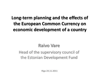 Long-term Planning and the Effects of the European Common Currency on Economic Development