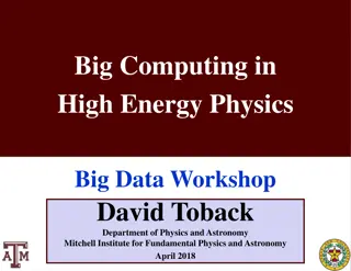 Big Computing in High Energy Physics