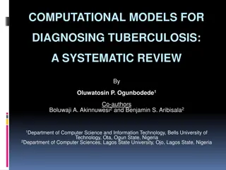 Computational Models for Tuberculosis Diagnosis: A Review