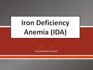 Iron Deficiency Anemia (IDA) Overview