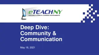 Deep Dive: Community & Communication