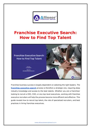 Franchise Executive Search - How to Find Top Talent
