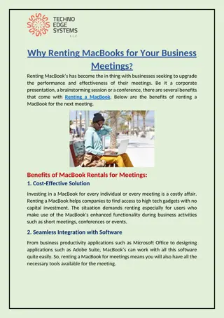 Why Renting MacBooks for Your Business Meetings?