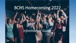 BCHS Homecoming 2022 Information Guide