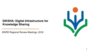 DIKSHA: Digital Infrastructure for Knowledge Sharing