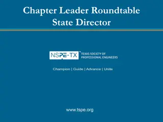 State Director's Role in TSPE Leadership Conference 2012