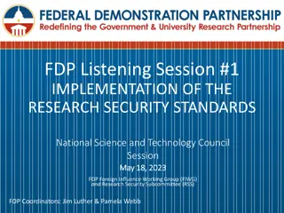 FDP Listening Session #1