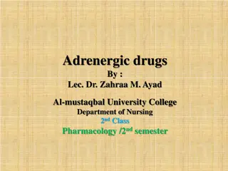 Adrenergic drugs