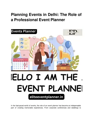 Planning Events in Delhi: The Role of a Professional Event Planner