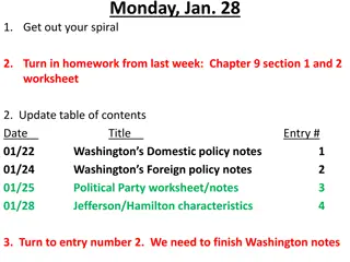 George Washington's Foreign Policy Overview