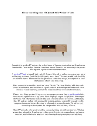 Sleek and Contemporary Black Wooden TV Units for a Modern Look