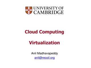 Cloud Computing Virtualization