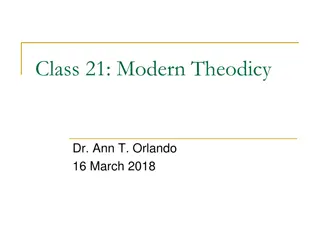 Modern Theodicy Through Early Modern Philosophers
