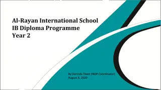 Al-Rayan International School IB Diploma Programme - Details and Deadlines