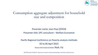 Household Consumption Adjustment for Welfare Analysis