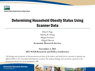 Determining Household Obesity Status Using  Scanner Data