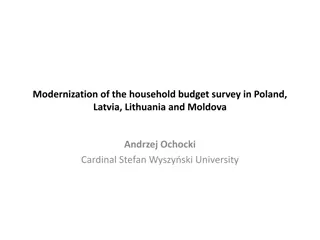 Modernization of Household Budget Survey in Poland, Latvia, Lithuania, and Moldova