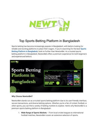 Top Sports Betting Platform in Bangladesh