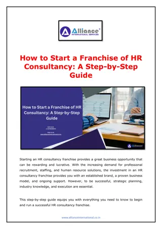 How to Start a Franchise of HR Consultancy - A Step-by-Step Guide