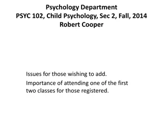 PSYC 102: Child Psychology Course Overview