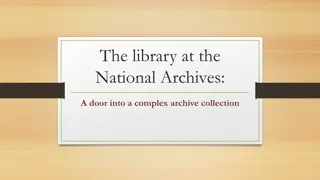 Exploring Archive Collections at National Archives