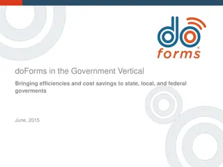 doForms in the Government Vertical