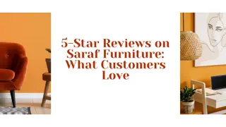 Saraf Furniture’s 5-star reviews