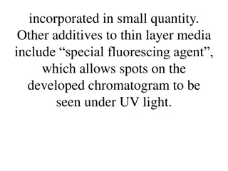 Enhancing Chromatography with Fluorescing Agents