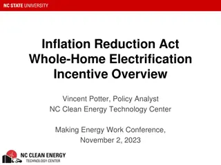 Inflation Reduction Act  Whole-Home Electrification  Incentive Overview