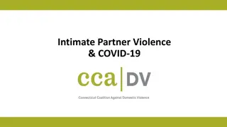 Intimate Partner Violence During COVID-19