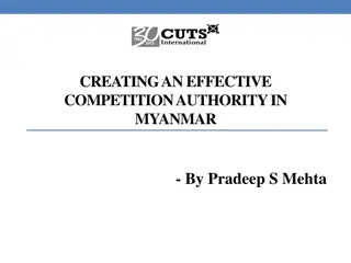 Crafting an Effective Competition Authority in Myanmar