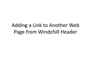 Page from Windchill Header
