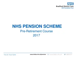 NHS Pension Scheme Overview and Calculation Examples