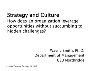 Strategy and Culture