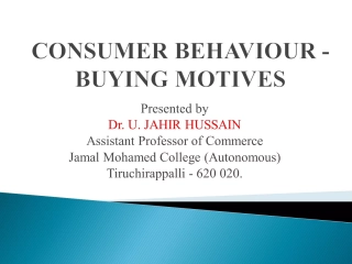 Understanding Consumer Behavior: Importance and Application