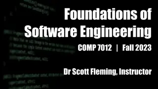 Foundations of Software Engineering