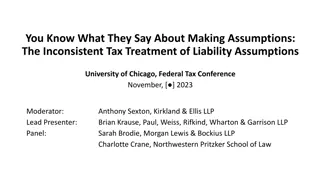 Inconsistent Tax Treatment of Liability Assumptions