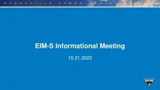 EIM-S Informational Meeting