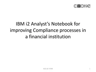 Enhancing Compliance Processes in Financial Institutions with IBM i2 Analyst's Notebook