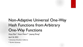 Universal One-Way Hash Functions and Efficiency Measures