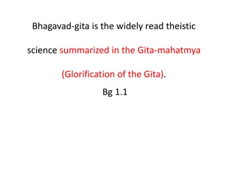Sinful Reactions in Bhagavad Gita