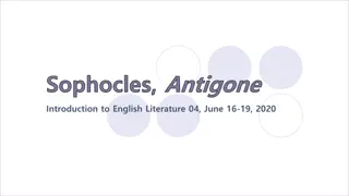 Sophocles' Antigone: Tragic Confrontation and Moral Duty